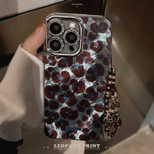 Set Strap Phone / Case Print Leopard