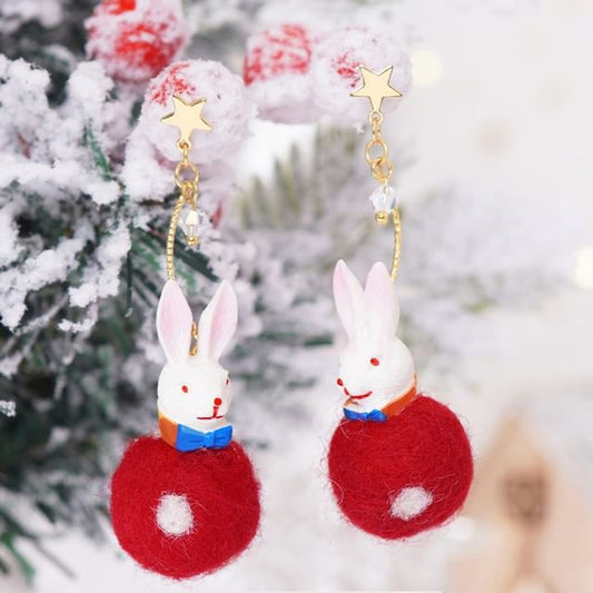 Felt Rabbit Earring Dangle