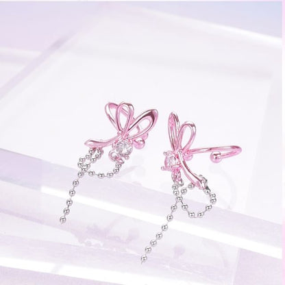 Earring Knot Rhinestone Alloy Dangle