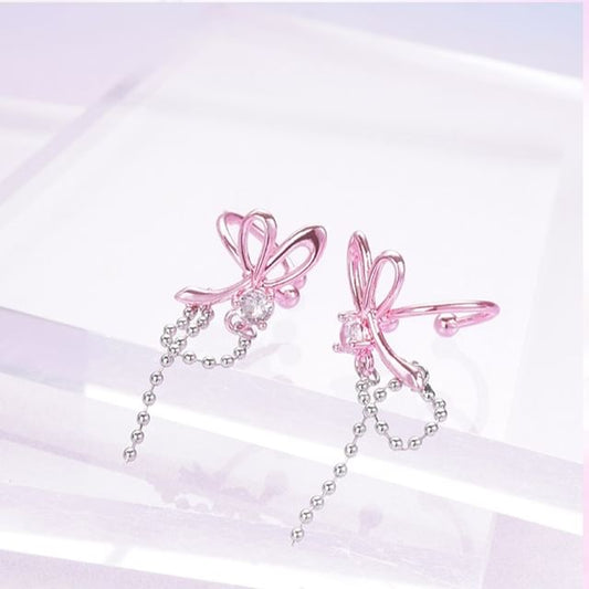 Earring Knot Rhinestone Alloy Dangle