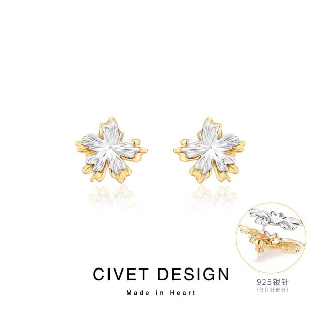 Jacket Alloy Floral Ear Cuff /