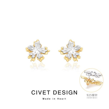 Jacket Alloy Floral Ear Cuff /