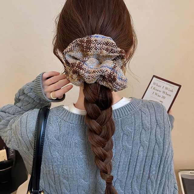 Plaid Hair Scrunchie