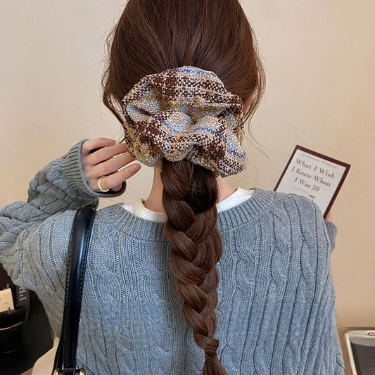 Plaid Hair Scrunchie
