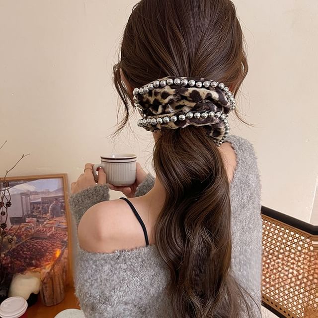 Leopard Scrunchie Hair