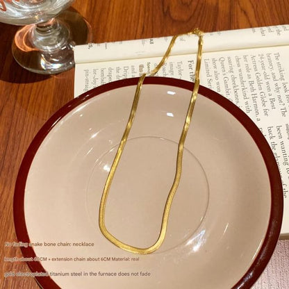 Necklace Snakebone / Pendant Set Stone