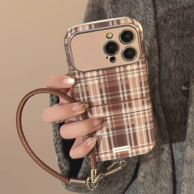 Set / Strap Case Phone Plaid