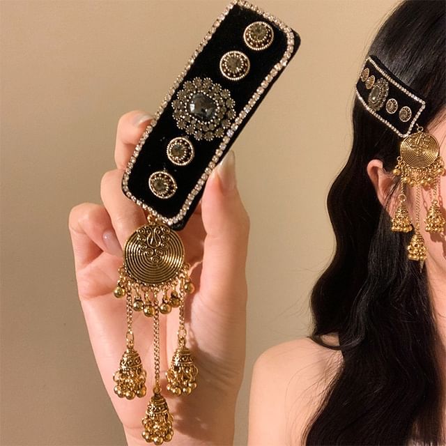 Clip Set Beaded Hair / Rhinestone