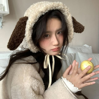 Hat Dog Faux Ear Shearling Trapper