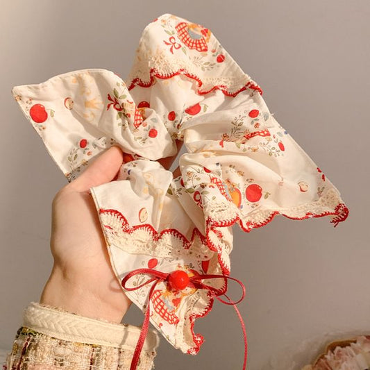 Scrunchie Trim Lace Bow