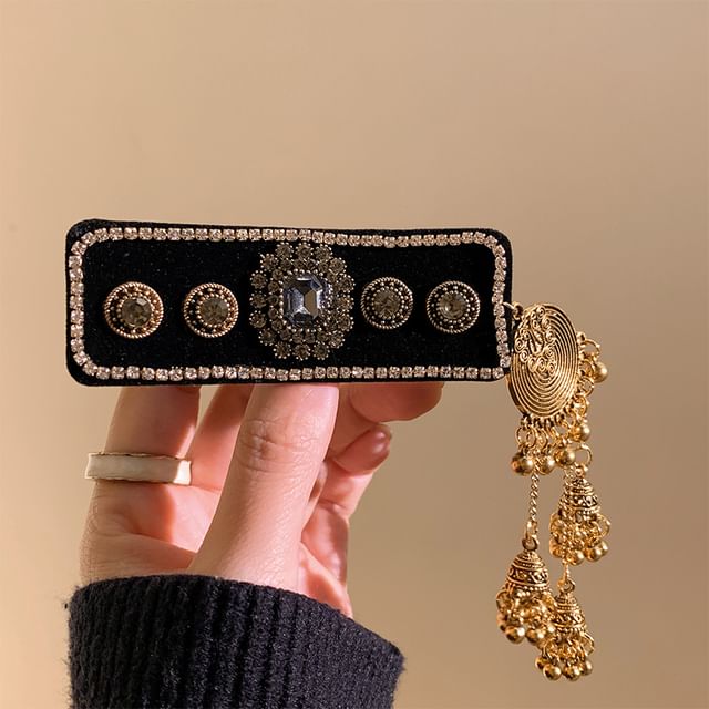 Clip Set Beaded Hair / Rhinestone