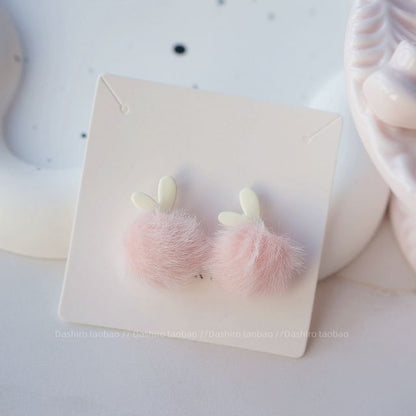 Clip-On Earring / Drop Pom