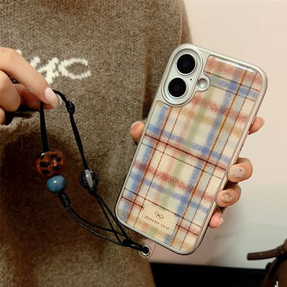 Phone Strap Plaid Case / Set