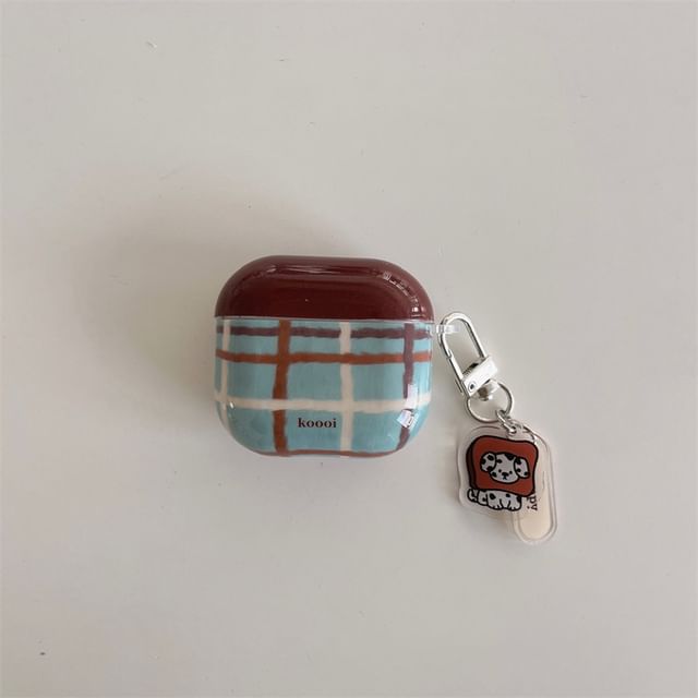 Pro / Case Earphone AirPods Skin Dog Charm Lanyard Plaid