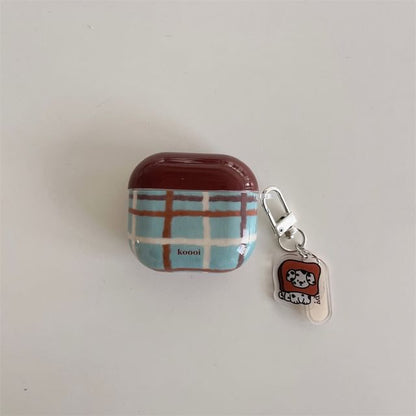 Pro / Case Earphone AirPods Skin Dog Charm Lanyard Plaid