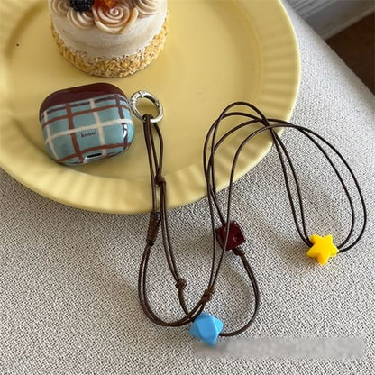 Pro / Case Earphone AirPods Skin Dog Charm Lanyard Plaid