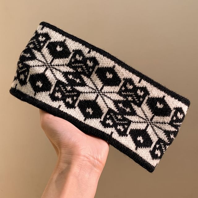 Patterned Knitted Headband