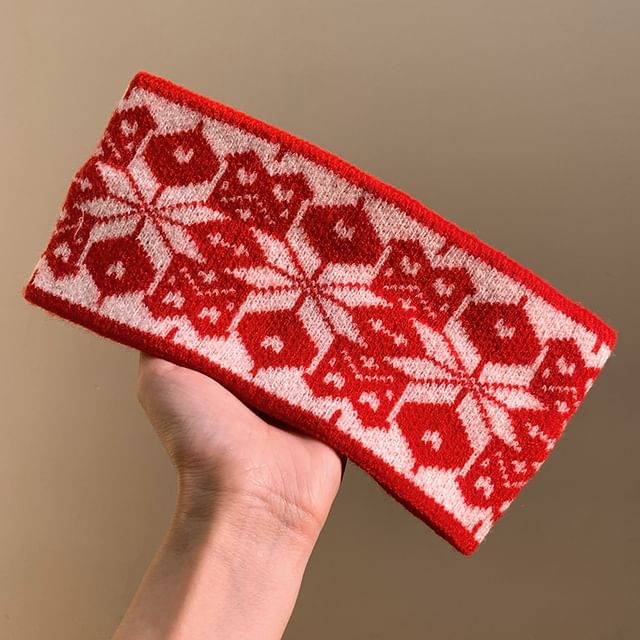 Patterned Knitted Headband