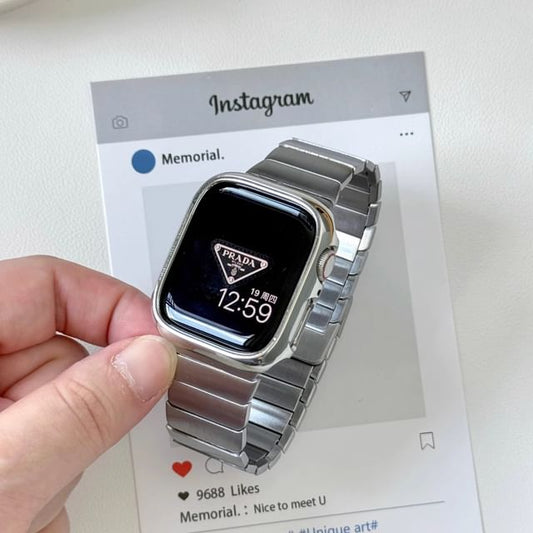 Magnetic / Alloy Set Case Band Protective Apple Bracelet Watch