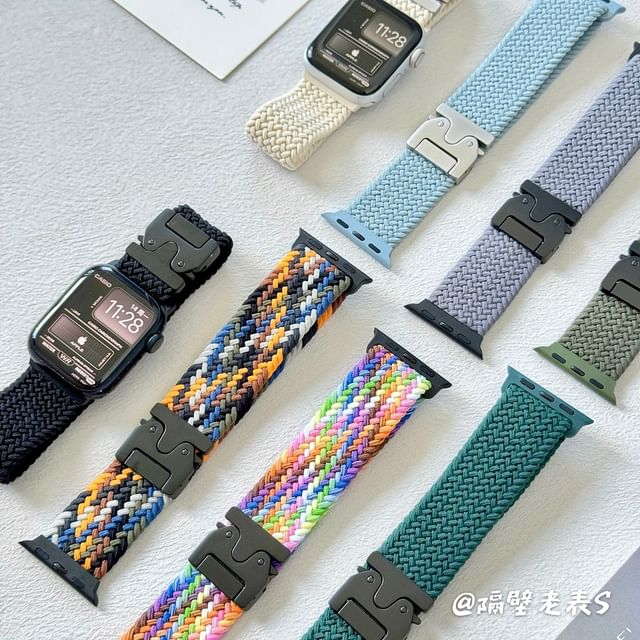 Band Buckled Apple Braided Watch