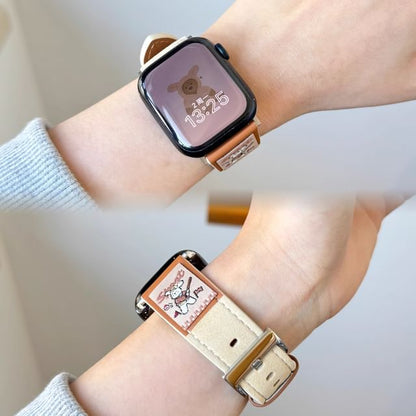 Genuine Watch Apple Band Animal Leather Embroidered