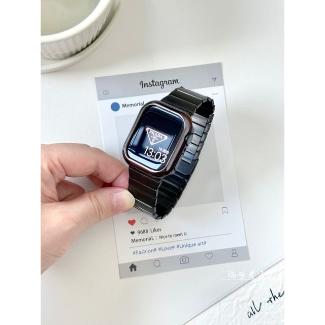 Magnetic / Alloy Set Case Band Protective Apple Bracelet Watch