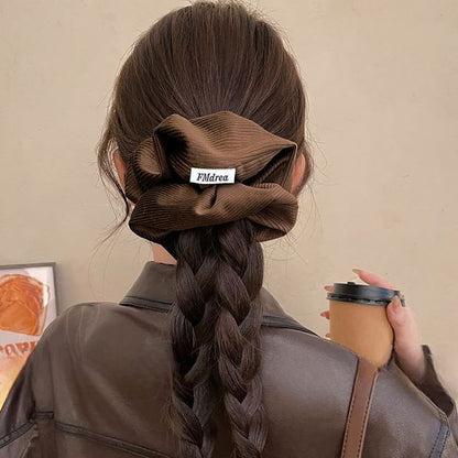 Label Lettering Scrunchie