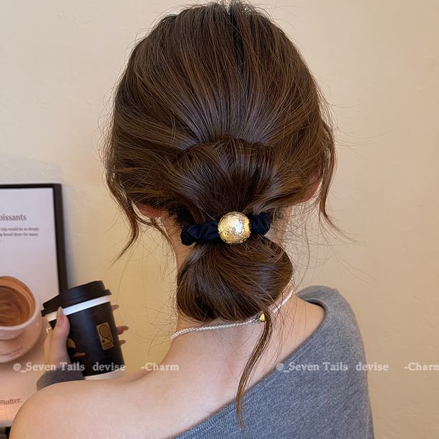 Velvet Tie Hair Bead