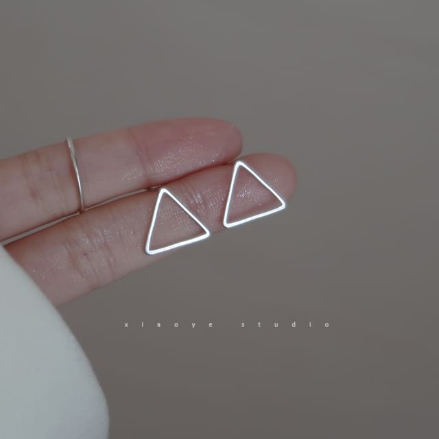 Stud Triangle Silver S925 Earring Sterling