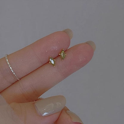Stud Earring Rhinestone Alloy
