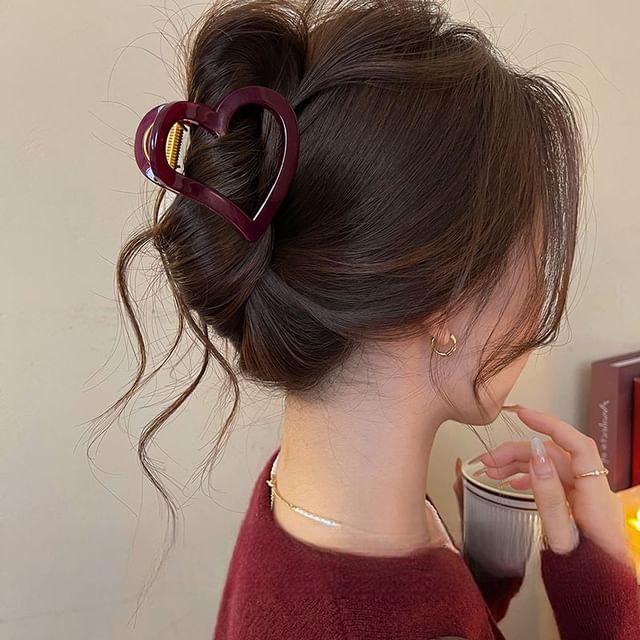 Plain Hair Claw Heart