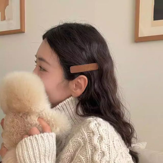 Velvet Plain Hair Clip