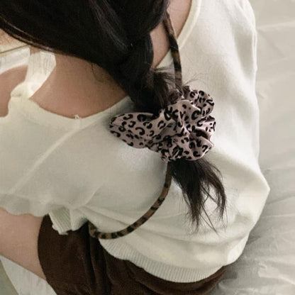 Scrunchie Hair Leopard Print