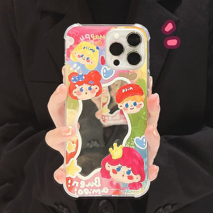 Cartoon Phone Mirrored Case