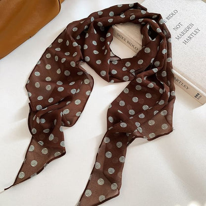 Narrow Dot Scarf Polka