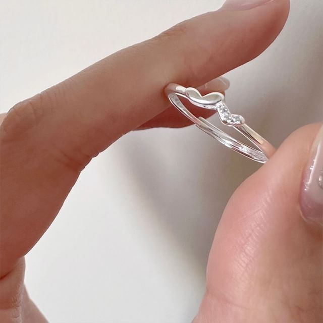 Silver 925 Sterling Heart Ring