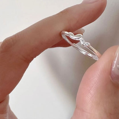 Silver 925 Sterling Heart Ring