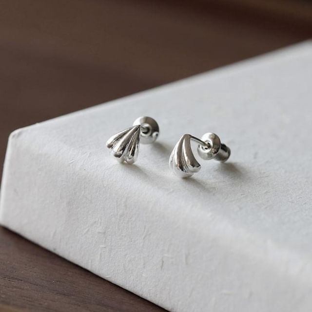 925 Silver Earring Shell Stud Sterling
