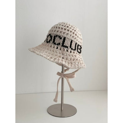 Bucket Lettering Crochet Hat