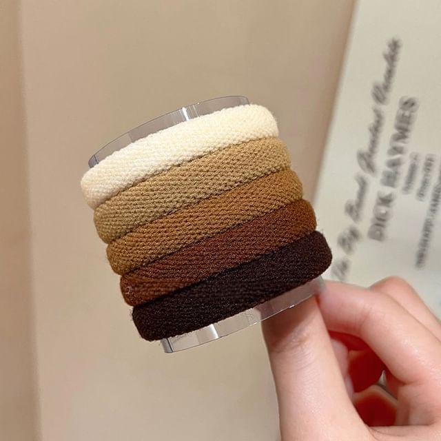 Plain Set of 5: Tie Hair