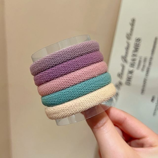 Plain Set of 5: Tie Hair