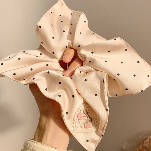 Applique Scrunchie Polka Cherry / (Various Designs) Dot