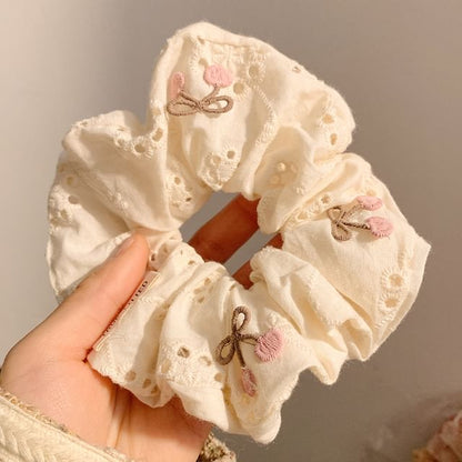 Applique Scrunchie Polka Cherry / (Various Designs) Dot