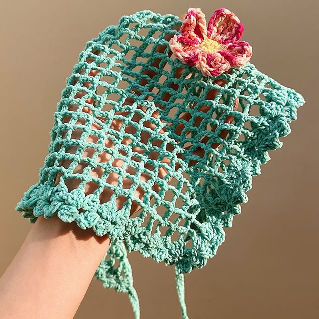 Floral Head Triangle Scarf