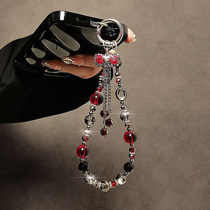 Bow Phone Faux Crystal Strap