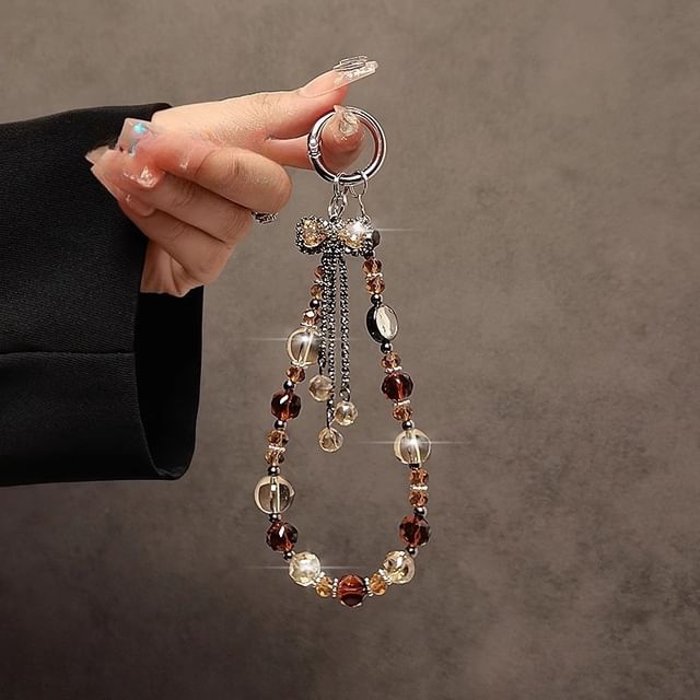 Bow Phone Faux Crystal Strap