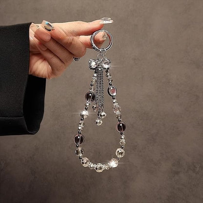 Bow Phone Faux Crystal Strap