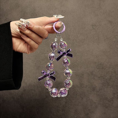 Bow Phone Crystal Strap Faux