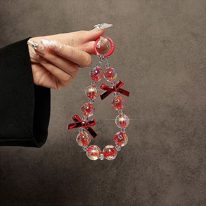 Bow Phone Crystal Strap Faux