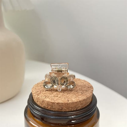 Hair Claw Acrylic Rhinestone Pearl Faux